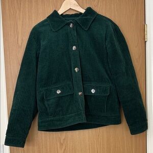 Frank & Oak Cropped Corduroy Jacket - M